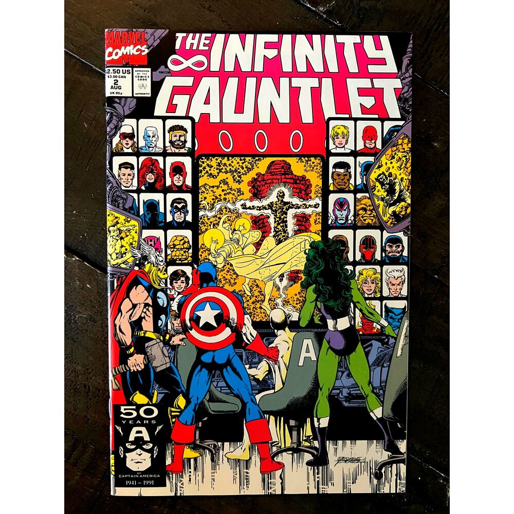VINTAGE 1991 Marvel "THE INFINITY GAUNTLET" #2 - M - Never opened!